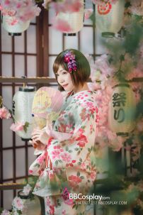 Yukata Hoa Nhật 2023 Vải Nhật