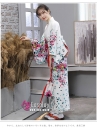 Kimono Yukata Nhật Bản Trắng Hoa Hiện Đại