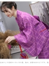 Yukata Nhật - Kimono Tím Sữa Hiện Đại