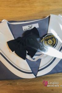 Seifuku Nữ Sinh Nhật Xanh Xám Dài Tay