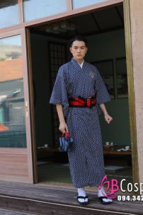 Yukata Nam Nhật Bản Trà Đạo
