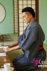 Yukata Nam Nhật Bản Trà Đạo
