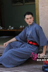 Yukata Nam Nhật Bản Trà Đạo