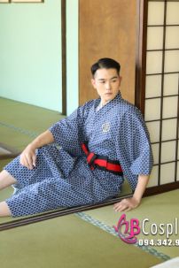 Yukata Nam Nhật Bản Trà Đạo