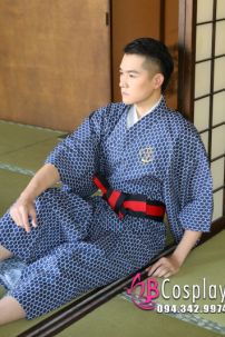 Yukata Nam Nhật Bản Trà Đạo