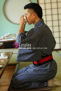 Yukata Nam Nhật Bản Trà Đạo