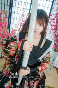 Waloli Lolita Đen Có Yếm