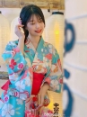 Áo Yukata Xanh Hoa Anh Đào