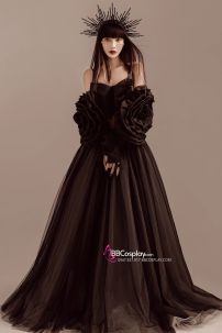 Đồ Nữ Hoàng Hoa Hồng Đen Gợi Cảm