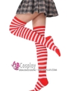 Vớ Sọc Nhuyễn Trắng Đỏ