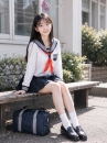 Đồ Nữ Sinh Nhật Seifuku Cơ Bản 3 Sọc Có Túi