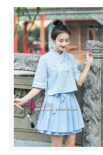Đồ Hằng Ngatiểu Ái Áo Xanh Váy Xanh