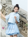 Trang Phục Hằng Ngatiểu Ái Áo Xanh Váy Xanh