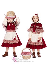 Đầm Cô Bé Khăn Đỏ Đáng Yêu Mẫu Vintage