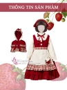 Đầm Cô Bé Khăn Đỏ Đáng Yêu Mẫu Vintage