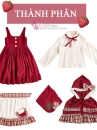 Đầm Cô Bé Khăn Đỏ Đáng Yêu Mẫu Vintage