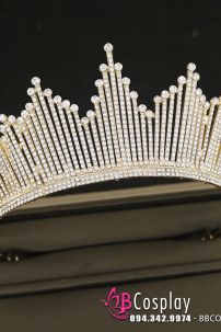 Vương Miện Kim Loại Đính Ngọc