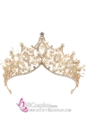 Vương Miện Cài Tóc Nữ Màu Vàng Đính Đá