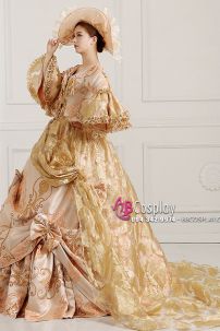 Đầm Công Nương Lavyda Vàng Gold