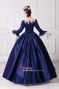 Đầm Quý Tộc Âu Mỹ - Xanh Dương