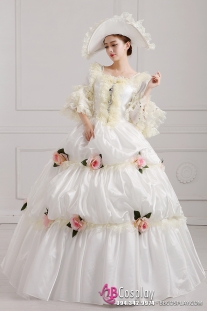 Trang Phục Nữ Hoàng Anh Quốc - Đầm Bá Tước Hoa Hồng