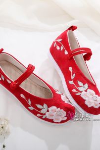 Giày Thêu Hán Phục Đế 4cm Size 38