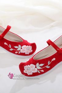 Giày Thêu Hán Phục Đế 4cm Size 38