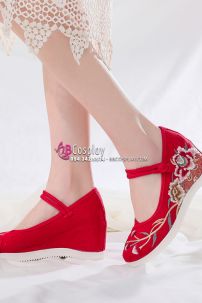 Giày Thêu Hán Phục Đế 6cm Size 37 38