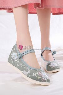 Giày Thêu Hán Phục Đế 4cm Size 38