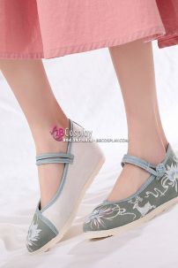 Giày Thêu Hán Phục Đế 4cm Size 38
