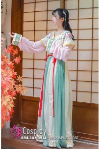 Váy Múa Đôn Hoàng - Bạc Hà Lục Phấn