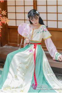 Váy Múa Đôn Hoàng - Bạc Hà Lục Phấn