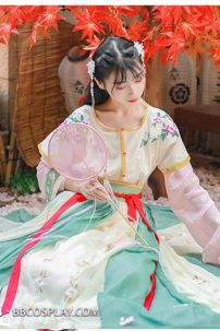 Váy Múa Đôn Hoàng - Bạc Hà Lục Phấn