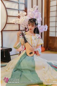 Váy Múa Đôn Hoàng - Bạc Hà Lục Phấn