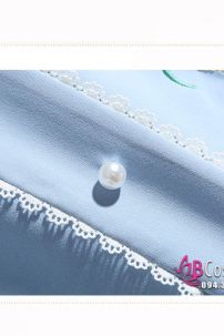 Đồ Nữ Sinh Dân Quốc Áo Xanh Váy Trắng