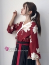 Trang Phục Hằng Nga Hoa Trà Áo Đỏ Váy Đen