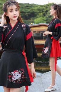 Hán Phục Cách Tân Trung Hoa Mèo Ngố Đen