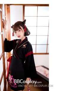 Hán Phục Cách Tân Trung Hoa Mèo Ngố Đen