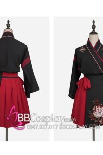 Hán Phục Cách Tân Trung Hoa Mèo Ngố Đen