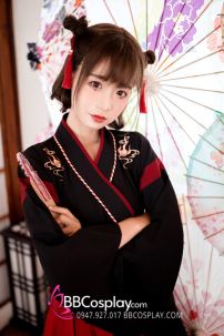 Hán Phục Cách Tân Trung Hoa Mèo Ngố Đen