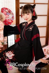 Hán Phục Cách Tân Trung Hoa Mèo Ngố Đen