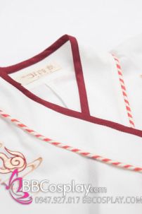 Hán Phục Cô Gái Trung Hoa Mèo Ngố Áo Trắng