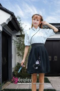Hán Phục Cách Điệu Hiện Đại Bạch Thố
