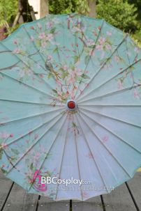 Dù Vải Xanh Hoa Anh Đào