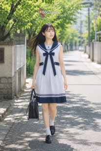 Nữ Sinh Lolita Thủy Thủ Hàng May Vải Đẹp