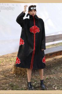 Áo Khoác Akatsuki Cổ Cao