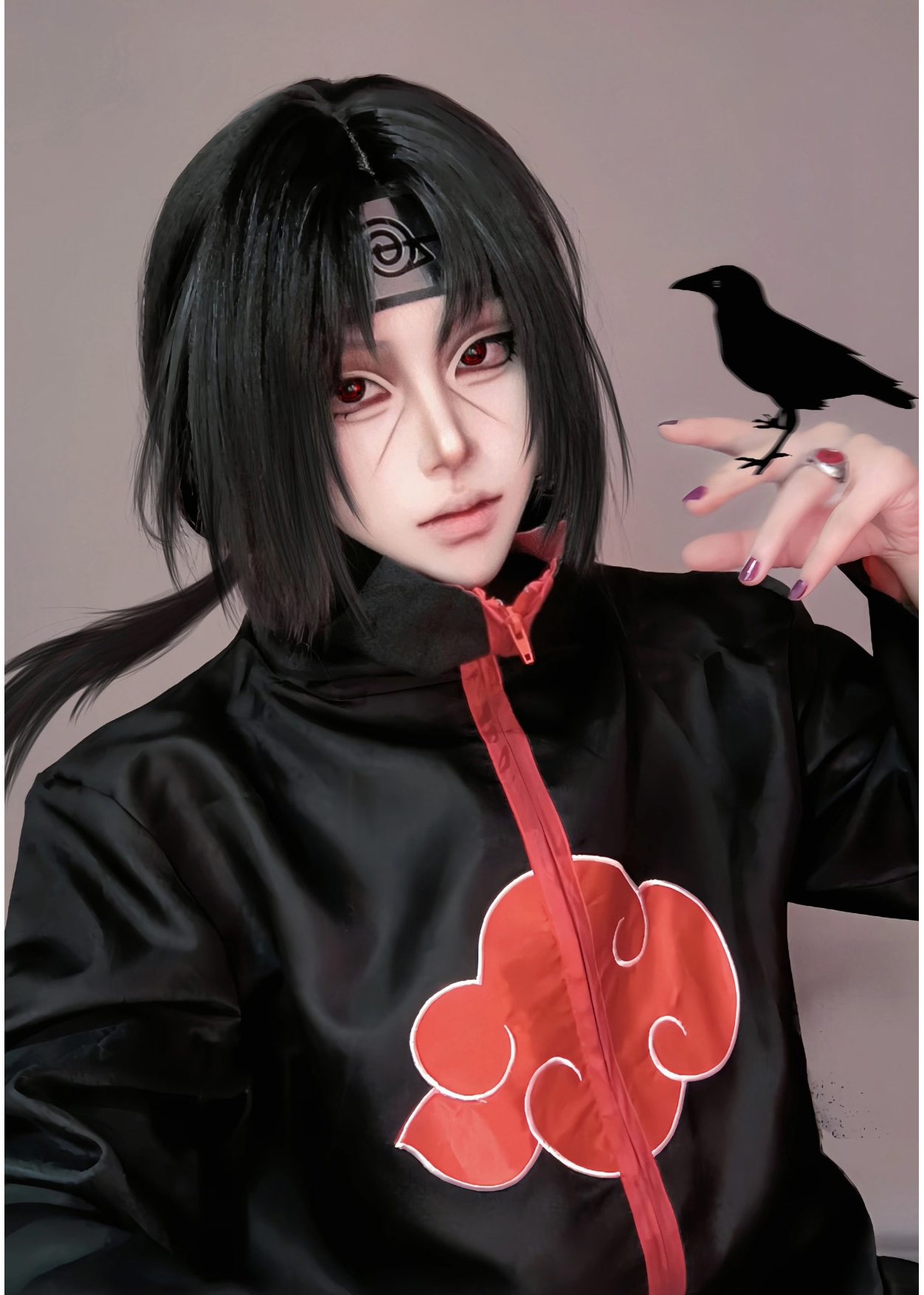 Áo Khoác Akatsuki Cổ Cao