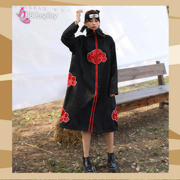 Áo Khoác Akatsuki Cổ Cao