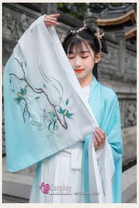 Hán Phục Cặp Đôi Cửu Vĩ Hồ Hot Trend Tiktok