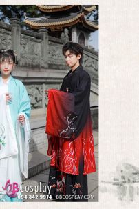 Hán Phục Cặp Đôi Cửu Vĩ Hồ Hot Trend Tiktok